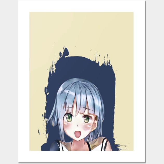 anime girl Wall Art by Pixy Official